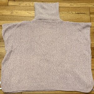 Mia & Tess Lavender Turtleneck Sweater Poncho NWT